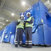 ABB genset generator providing backup power for mission-critical facility